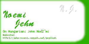 noemi jehn business card